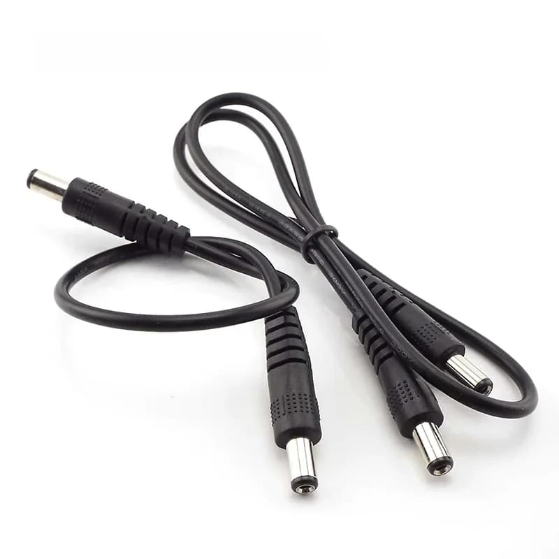 12V 3A DC mâle à mâle alimentation bricolage cordon câble 5.5x2.1mm mâle CCTV adaptateur connecteur rallonges d'alimentation 0.5M/1M/2M