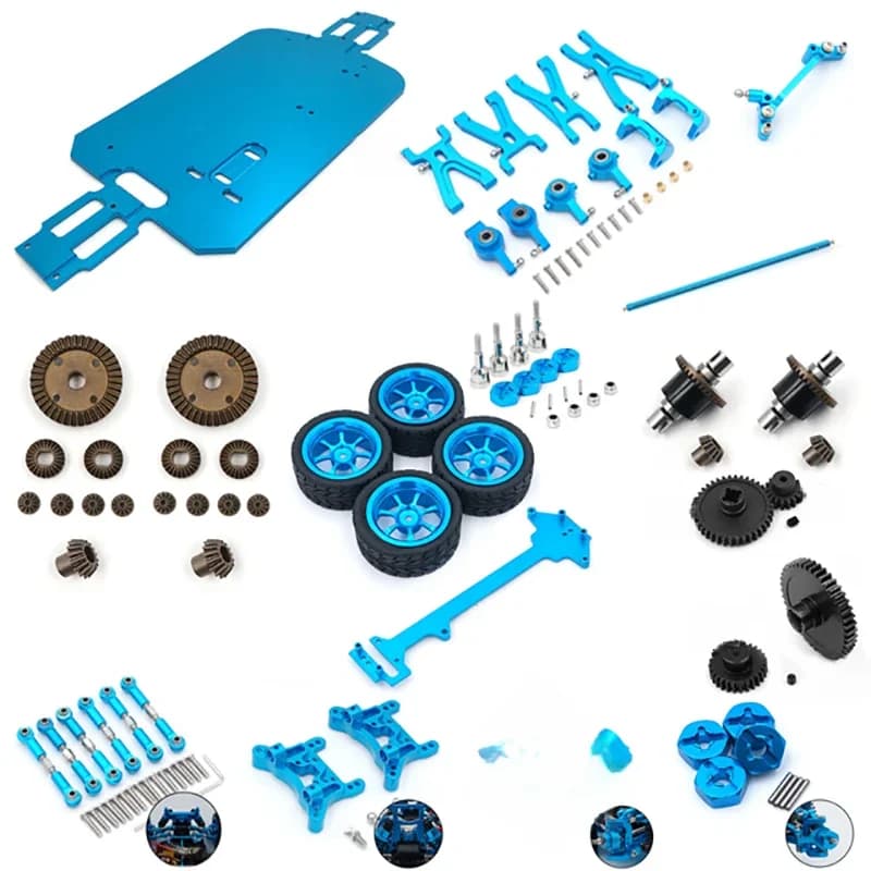 Pièce de rechange pour voiture RC WLtoys A949 A959 A969 A979 A959-B A969-B A979-B, partie inférieure de la voiture A949-23/A959-B-27, pièces de différentiel métalliques améliorées