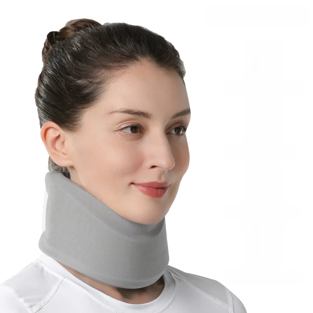 Attelle cervicale en mousse VELPEAU pour soulager la douleur cervicale et corriger l'inclinaison du cou vers l'avant, support cervical réglable avec housse lavable