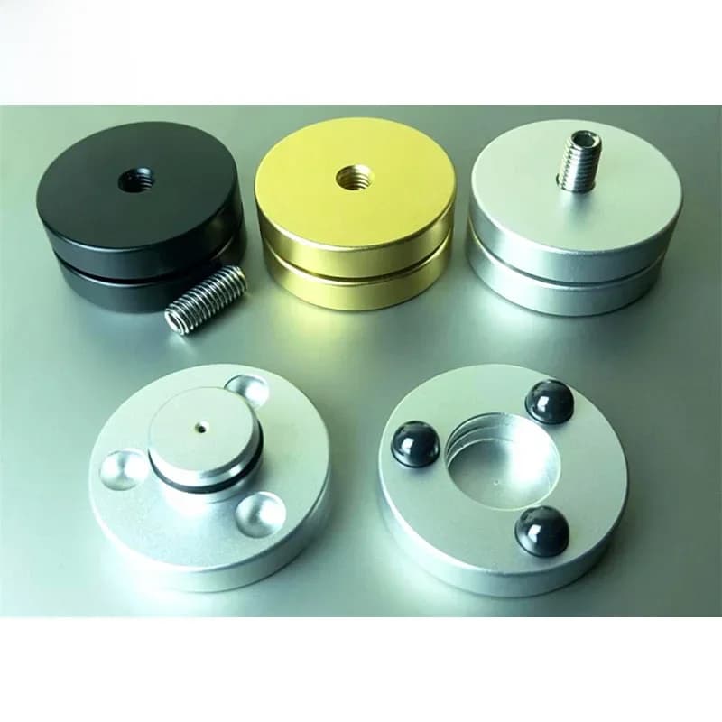 Pads anti-vibrations FE Audio, pieds amortisseurs, pointes en alliage de magnésium et d'aluminium, pour enceintes, lecteurs CD, amplificateurs