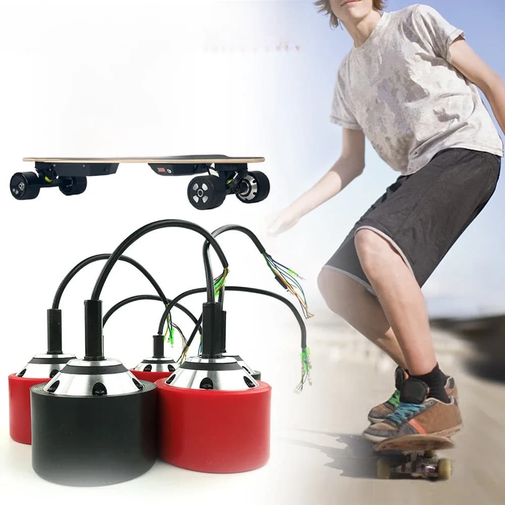 Kit de moteur de planche à roulettes électrique bricolage, accessoires de planche à roulettes électrique, capteur sans fil, télécommande, entraînement, 70mm, 83mm, 90mm