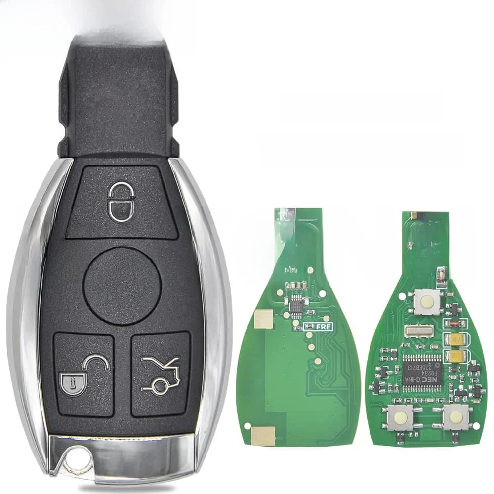 Datong World – clé télécommande de voiture, pour Mercedes Benz W203 W204 W205 W210 W211 W212 W221 W222 A B C E S classe BGA et carte NEC 315/433Mhz