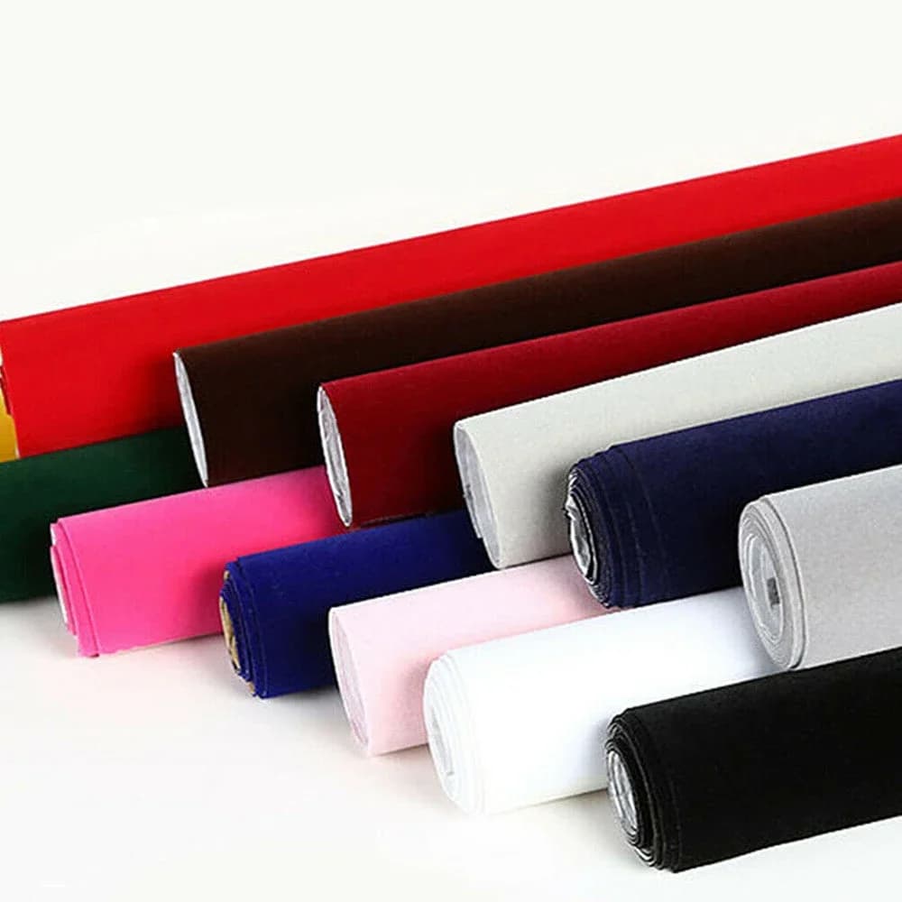 Doublure floquée en velours auto-adhésive, feuilles adhésives en tissu feutré pour l'art et l'artisanat, doublure de boîte à bijoux, doublure en velours doux pour tiroir