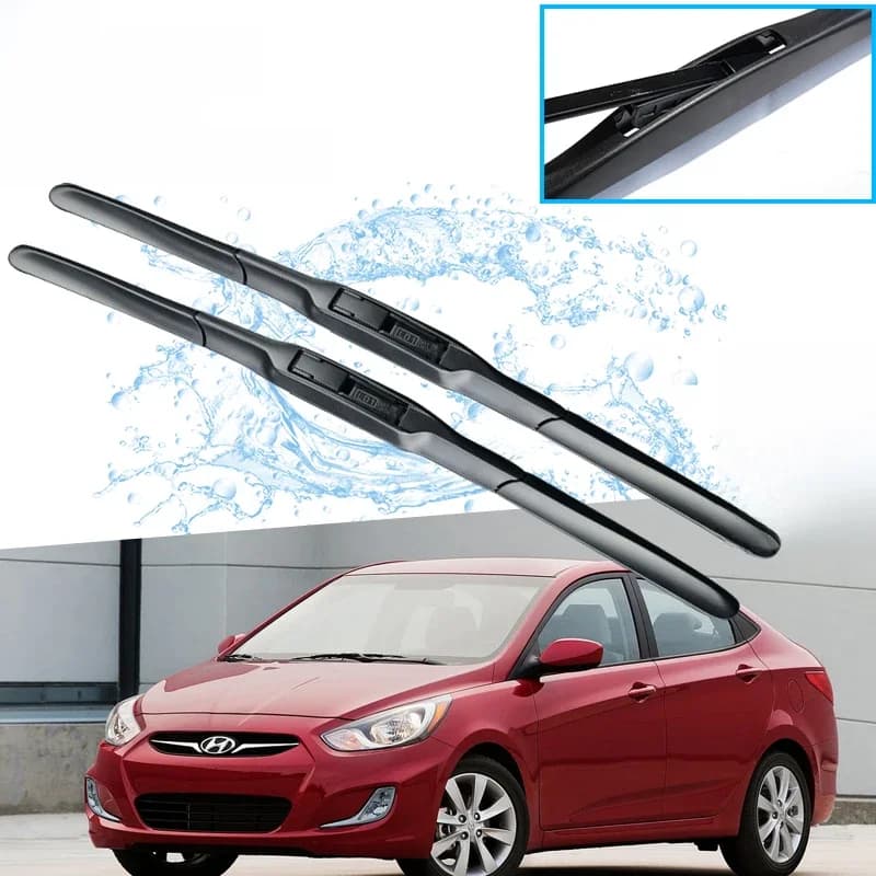 Balai d'essuie-glace pour Hyundai Solaris Accent 2011 ~ 2017 RB, accessoires de voiture, Type de crochet j 2012 2013 2014 2015 2016