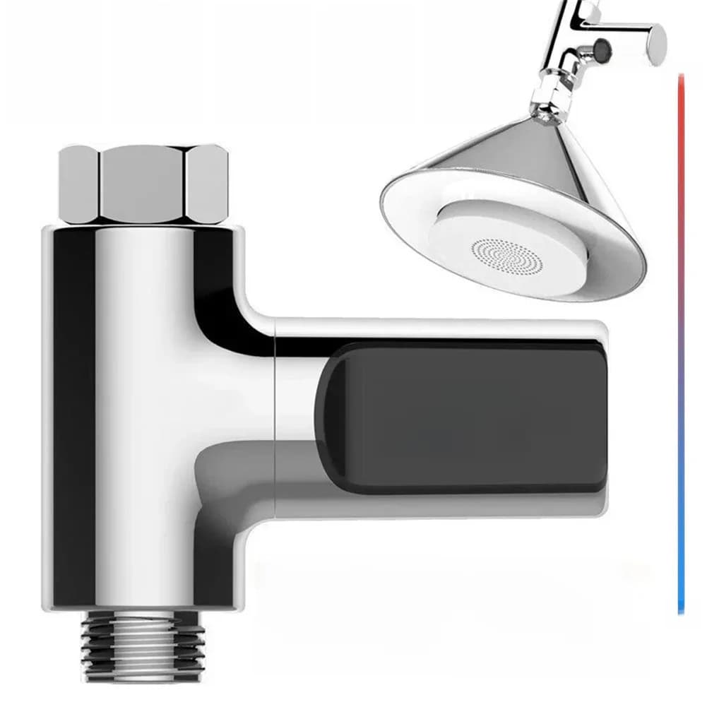 Thermomètre à eau numérique avec affichage Led de la température de la douche, moniteur en temps réel, robinet de salle de bains britannique, mélangeur de bain de lavabo