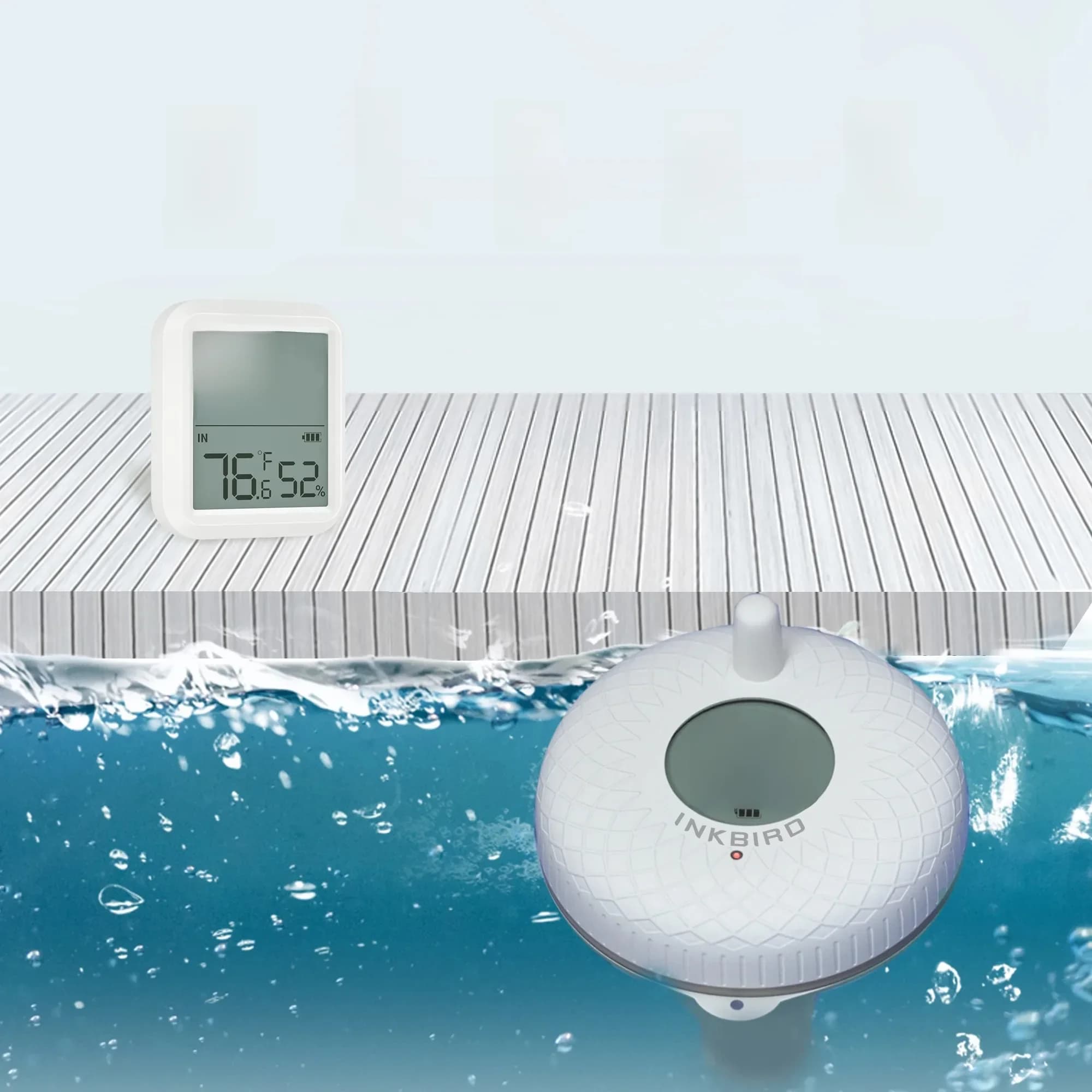 INKBIRD-Moniteur de température numérique précis pour spa, sans fil, piscine, Therye.com, extérieur, intérieur, contrôle Bluetooth, 3 types