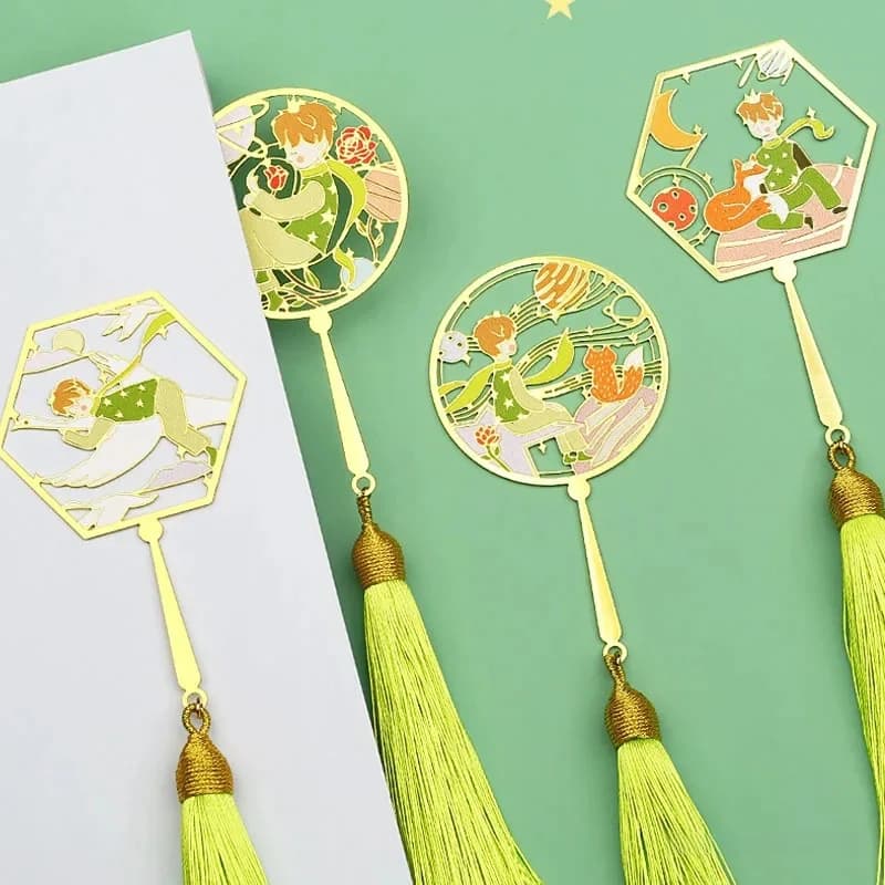 Le petit Prince Style chinois Cité interdite Groupe culturel et créatif Signets de fans Envoyer des souvenirs d'amis, décoration de la maison