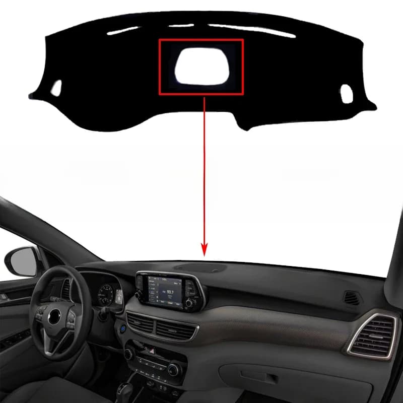Couverture de tableau de bord de voiture pour Hyundai Tucson, protection de Console RHD LHD, pare-soleil, protection Anti-UV pour Automobile, 2019, 2020, 2021
