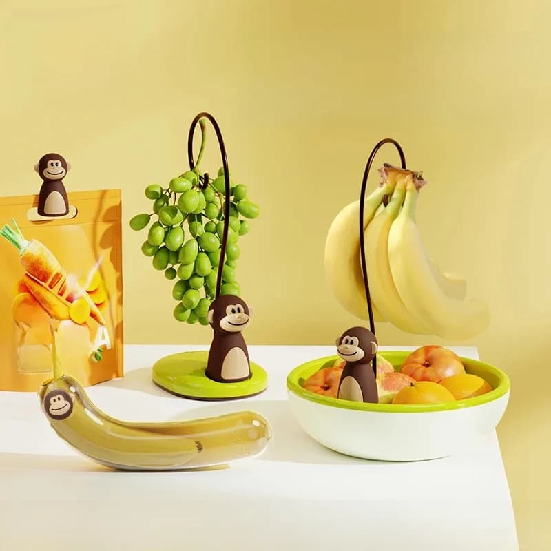 Joie Monkey série banane cintre porte-banane bol panier à fruits sans BPA bol à fruits assiette cuisine support de rangement organisateur