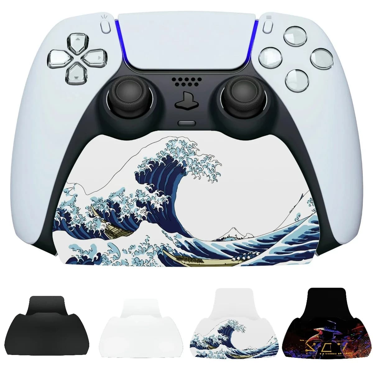 Présentoir de contrôleur PlayVital pour ps5, accessoires de manette de jeu, support de bureau avec coussinets en caoutchouc pour contrôleur ps5, 4 couleurs