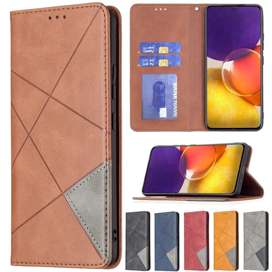 Étui portefeuille en cuir à rabat magnétique, pour Samsung Galaxy A03 A12 A13 A23 A51 A52 A53 A71 A72 A73 S22 S21 S20 Plus Ultra FE S10 Plus