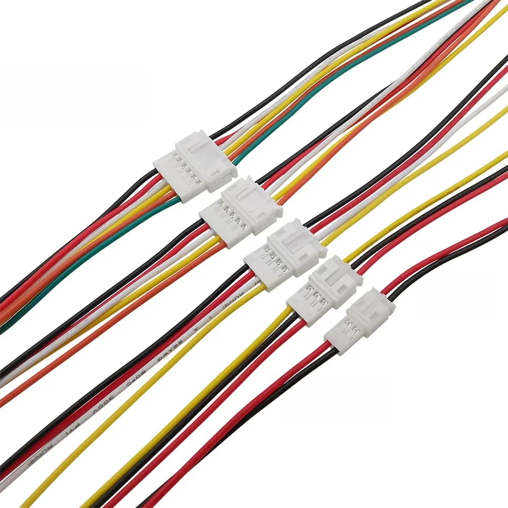 2/5/10 paires Micro Mini JST PH 2.0 2P 3P 4P 5P 6 broches mâle femelle connecteur de câble de Terminal 26AWG PH2.0MM fil électrique