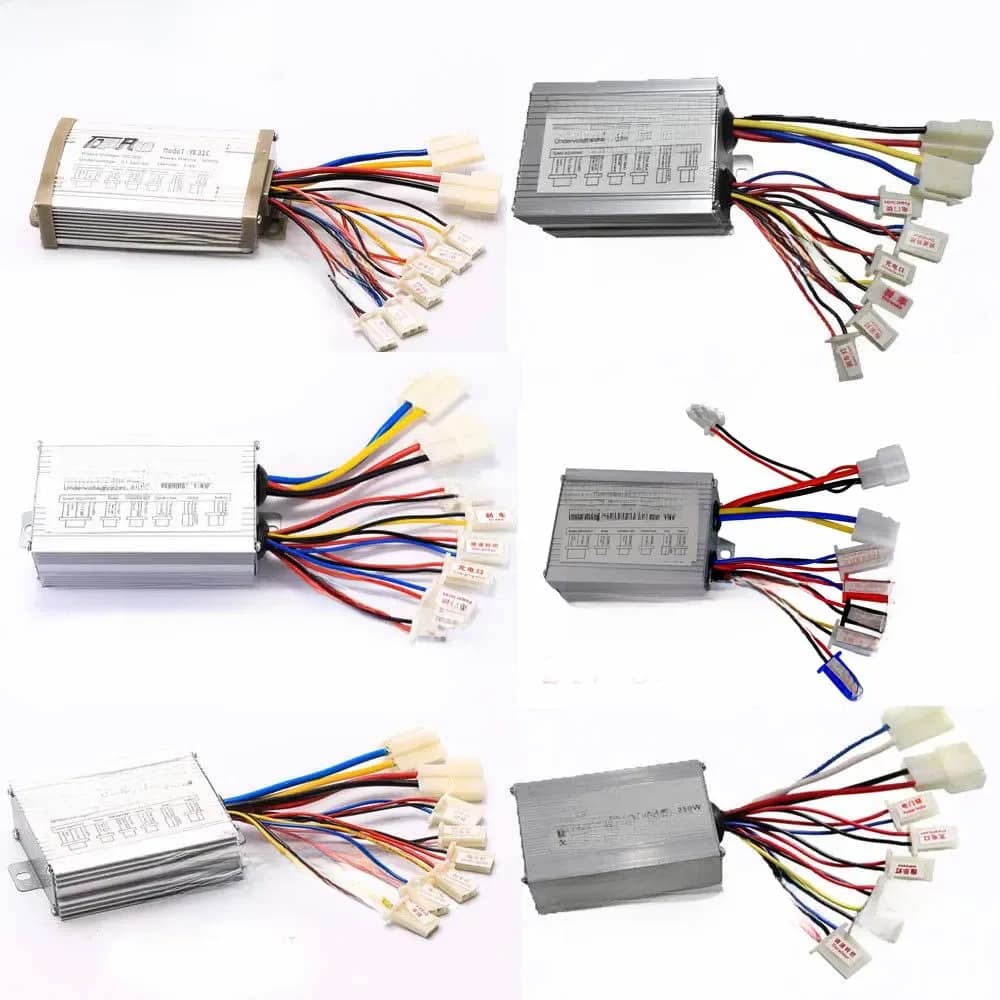 TDPRO-Boîtier de Contrôle de Vitesse de Moteur à Balais, 24V/36V, 250W/350W/500W/800W, pour Vélo RL Go Kart, Façade, Pit Bike, Scooter
