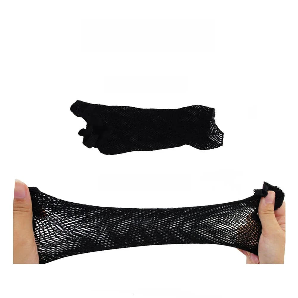 Bonnets de perruque élastiques en nylon Snood pour femmes, filet à cheveux pour cheveux longs, casquettes unisexes, filet à cheveux ouvert