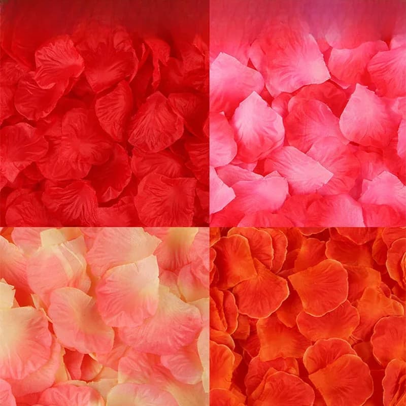 Pétales de roses artificielles, 300 pièces, 5cm, fleurs artificielles pour la fête de Léon, décoration florale de mariage, salle de fête, bricolage