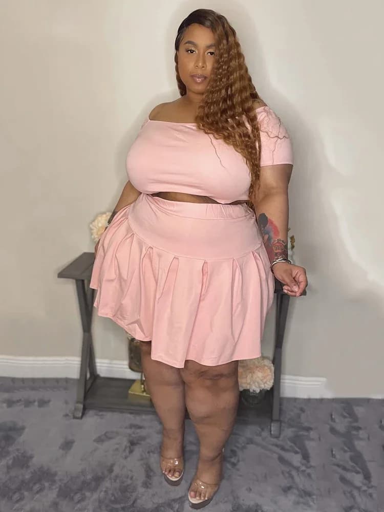 Vêtements d'été pour femmes, grande taille 5XL, vente en gros, tenues d'été, jupe plissée, survêtement doux, livraison directe
