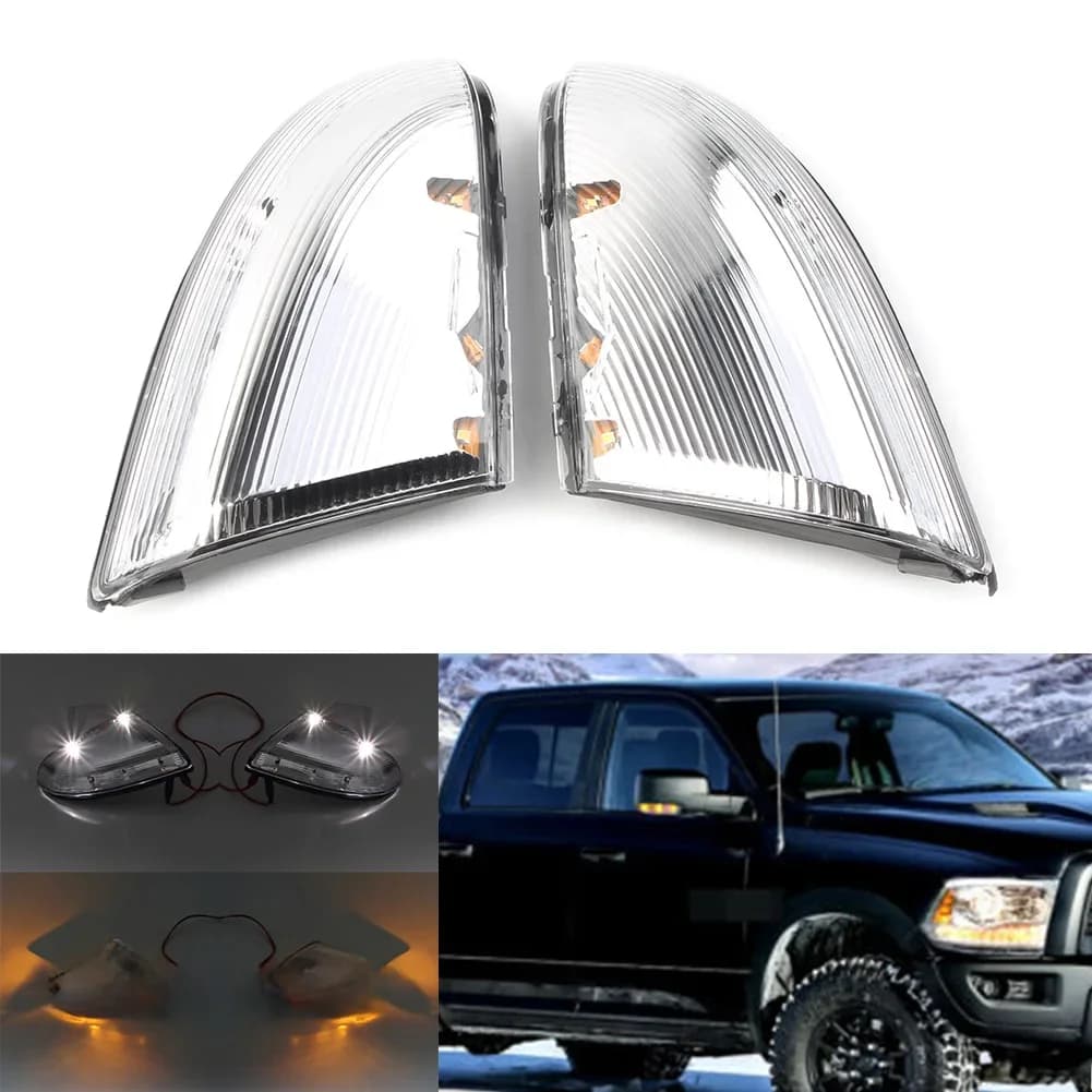 Clignotants LED pour rétroviseur droit, lampes pour Dodge Ram, 1500, 2500, 2010, 2011, 2012, 2013, 2014, magasins de voitures
