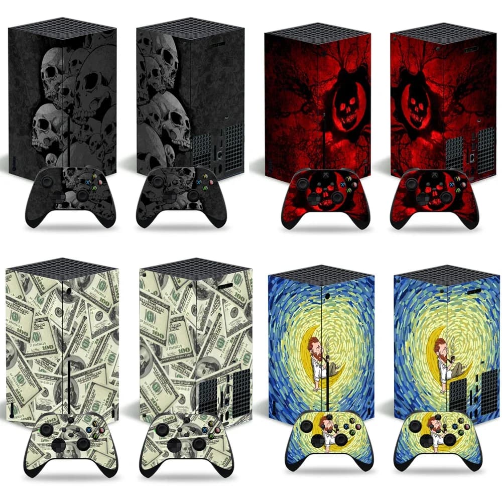Autocollant de peau en vinyle, nouveau Design, couverture pour Console Xbox série X et 2 contrôleurs Xbox série X