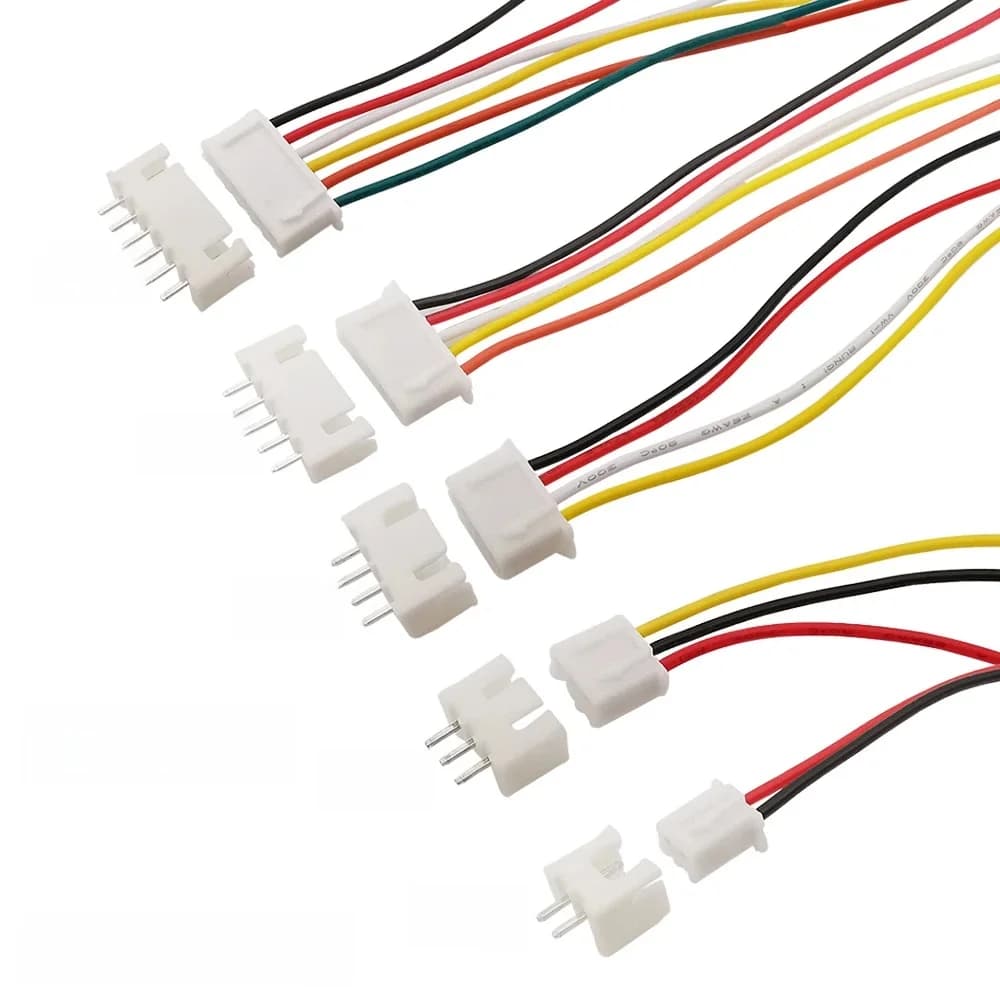 Connecteur Mini JST PH2.0 mâle et femelle, prise de câble politique, 26AWG, fil, 2 broches, 3 broches, 4 broches, 5/6 broches, PH 2.0mm, 20cm, 2.0mm, 10 ensembles