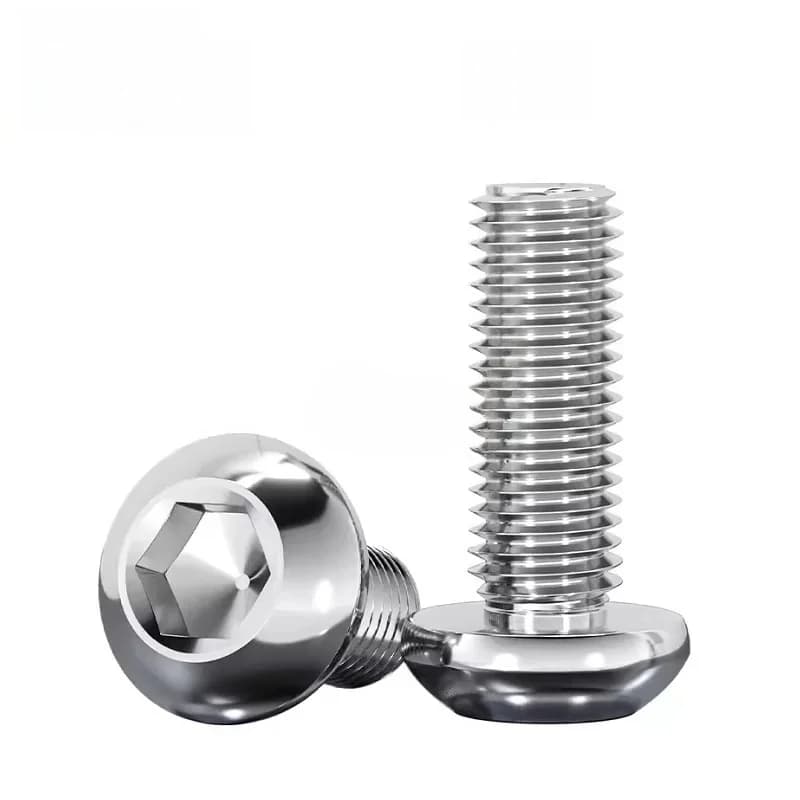 Vis à tête cylindrique M5, 6 8 10 40 60 65 70 75 80 85 90 100mm, boulons à tête cylindrique en acier inoxydable 304