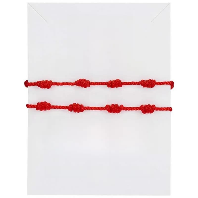 Bracelets de couple pour petit ami, cadeaux pour petite amie, relations longue distance, bracelet assorti pour lui et elle 7, ficelle rouge du destin