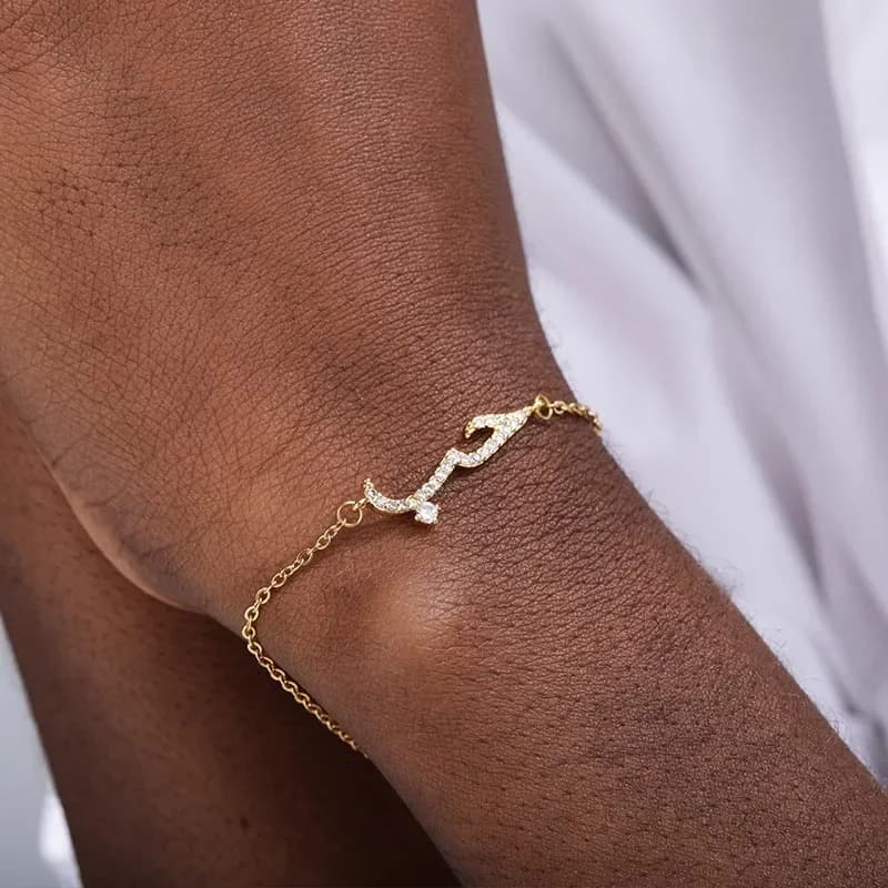 Charme belle arabe CZ amour déclaration Bracelets & Bracelet pour femmes hommes accessoires en acier inoxydable Ketting Pulseira envio gratis