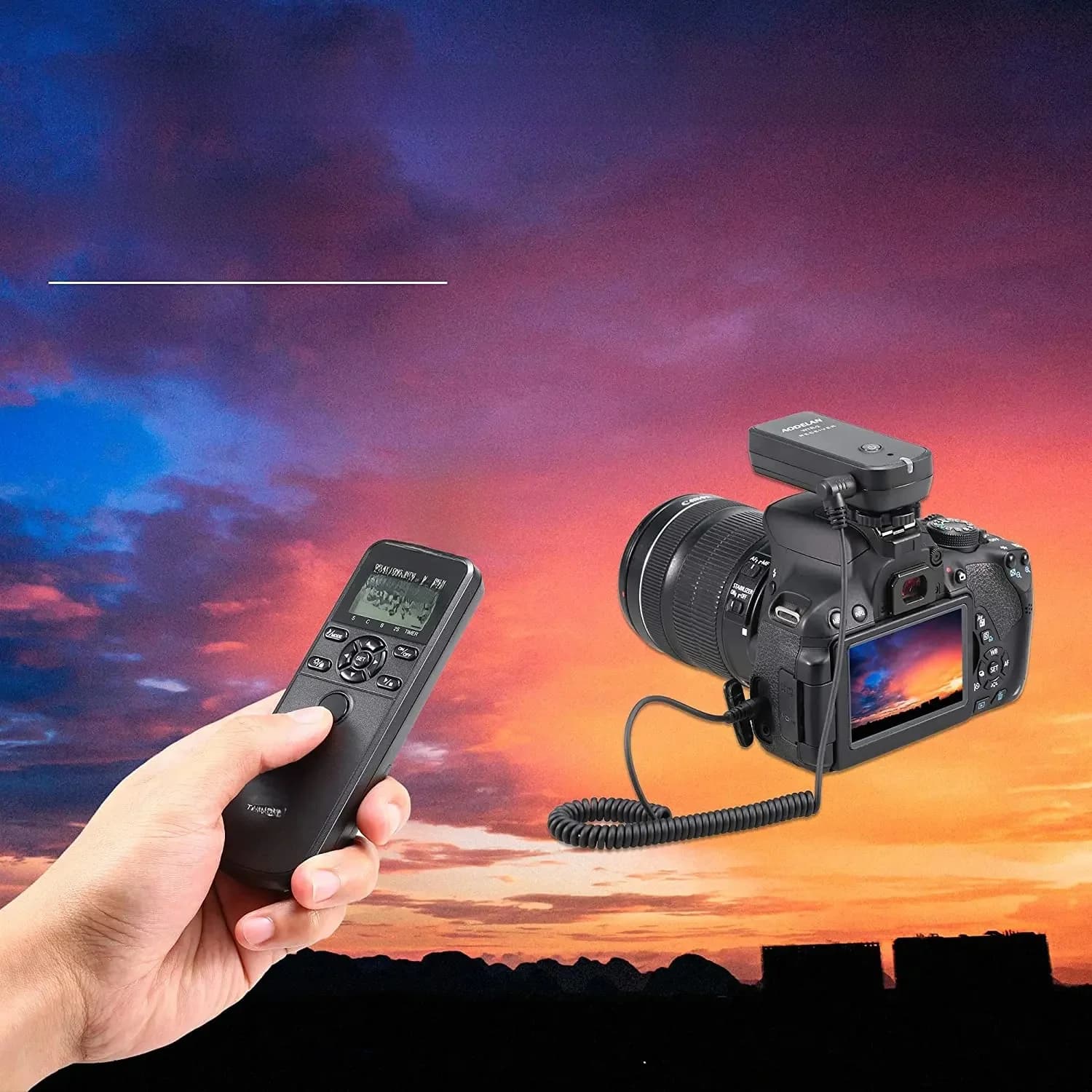 AODELAN – minuterie sans fil WTR-2, câble pour appareil photo Canon, Nikon, Sony, C6, C8, N8, N10, S6, S8, O6, P6