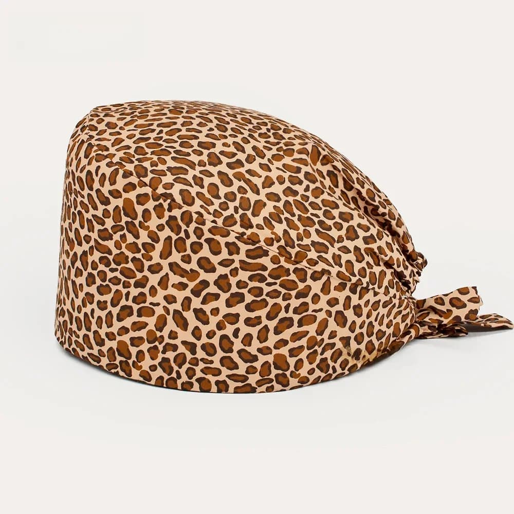 Chapeau de travail sexy à motif léopard pour femmes, casquettes de gIslande imprimées, chapeau d'agence de station de service de santé, chapeaux de beauté, chapeau d'infirmières de laboratoire
