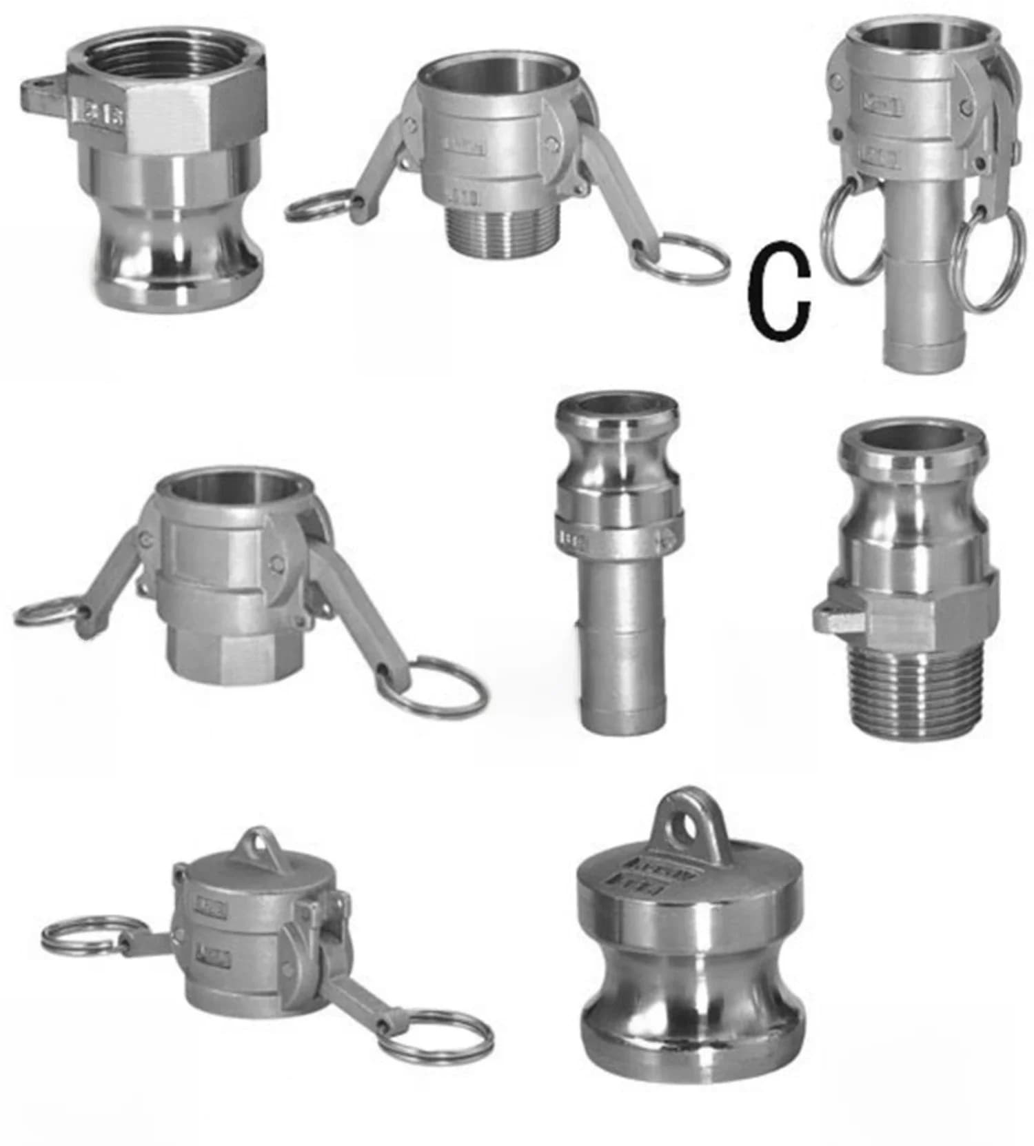 304 316L inoxydable 1/2 "3/4" 1 "1.5" 2 "BSP femelle mâle Camlock raccord adaptateur barbe déconnexion rapide pour pompe à tuyau brassage à domicile