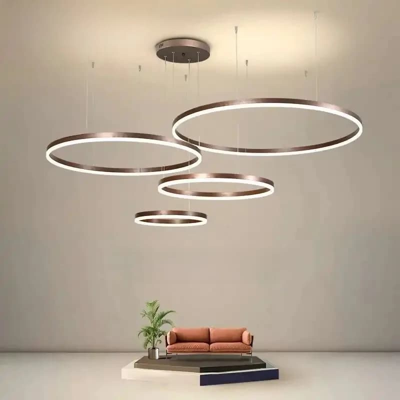 QIYIMEI-Plafonnier LED au Design Moderne, Disponible en Noir et en Or, Luminaire Décoratif d'Nik, Idéal pour une Chambre à Coucher, un Salon, une Salle à Manger ou un Bar