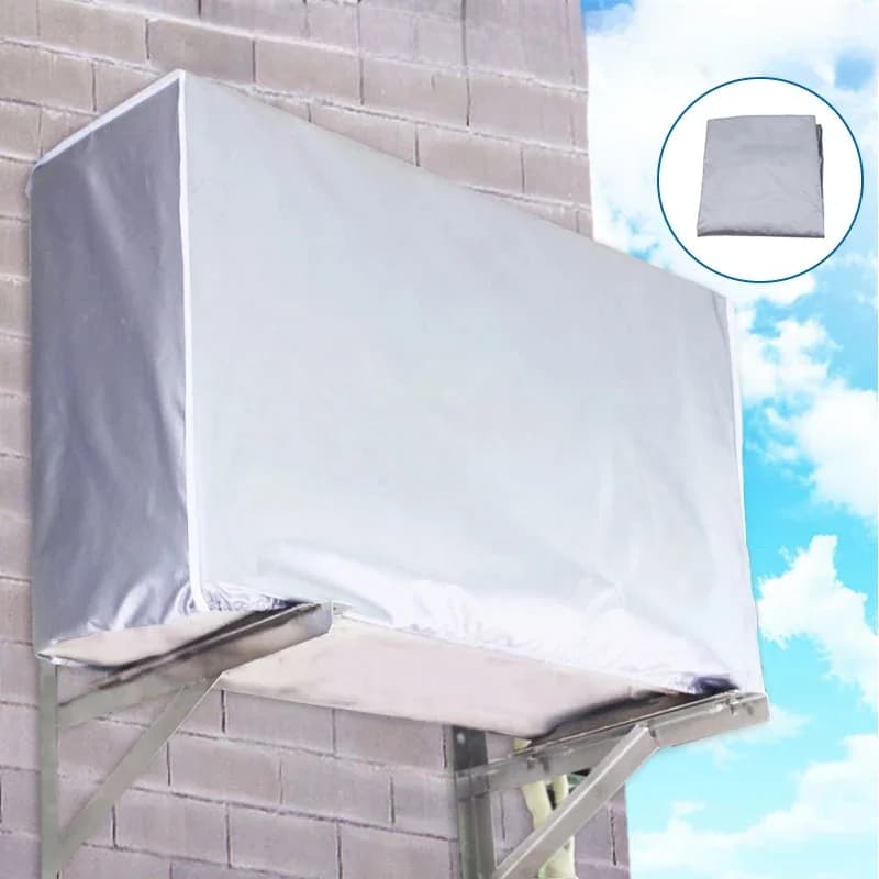 Couverture de climatiseur extérieur, Anti-poussière, Anti-neige, Anti-corrosion, étanche, résistant au soleil, outil de protection de désodorisation