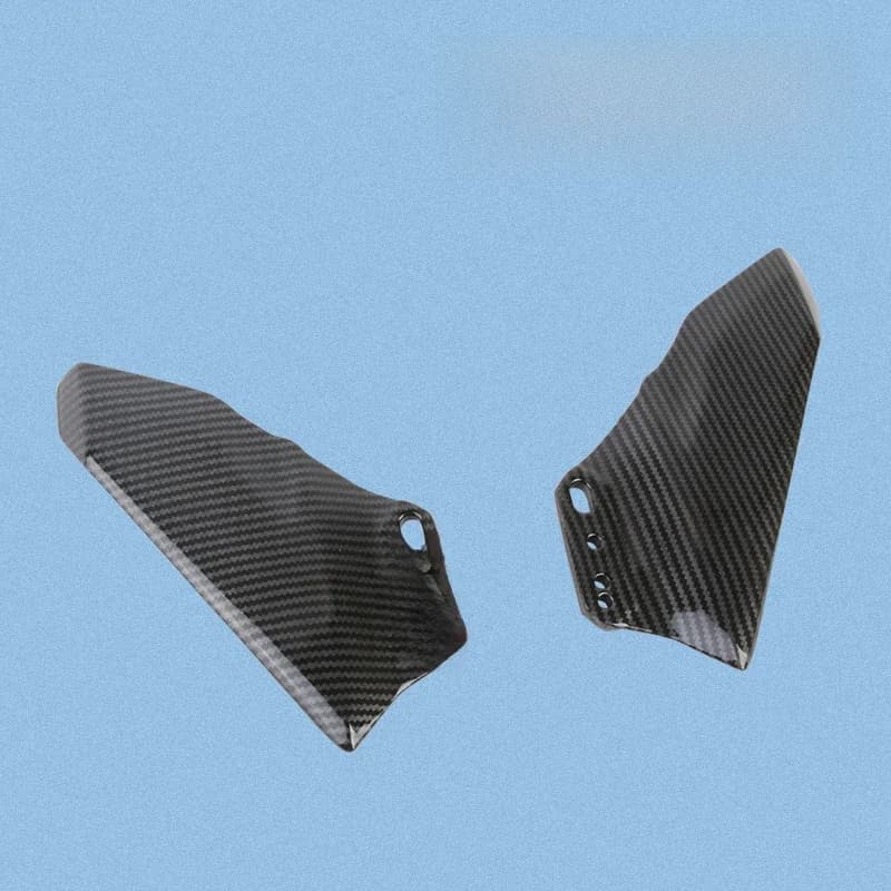 Ailes de moto universelles, Kit de Spoiler ABS couleur carbone mat, pour Kawasaki Ninja ZX6R ZX10R ZX14R 250/300/400 Z1000SX H2R