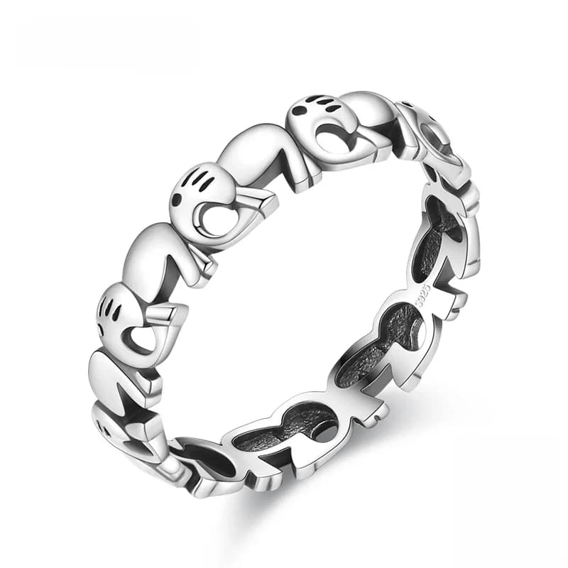 Modian mode 100% 925 en argent Sterling Animal empilable éléphant femme charme mignon bague pour les femmes bijoux fins Anillo