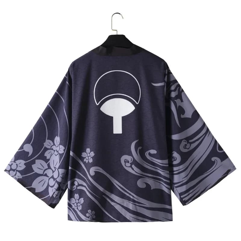 Nouveau Anime Hokage Konoha Kakashi Madara Sasuke Cosplay Costumes Kimono Uchiha symbole cape Haori adulte enfants veste Cardigan manteau
