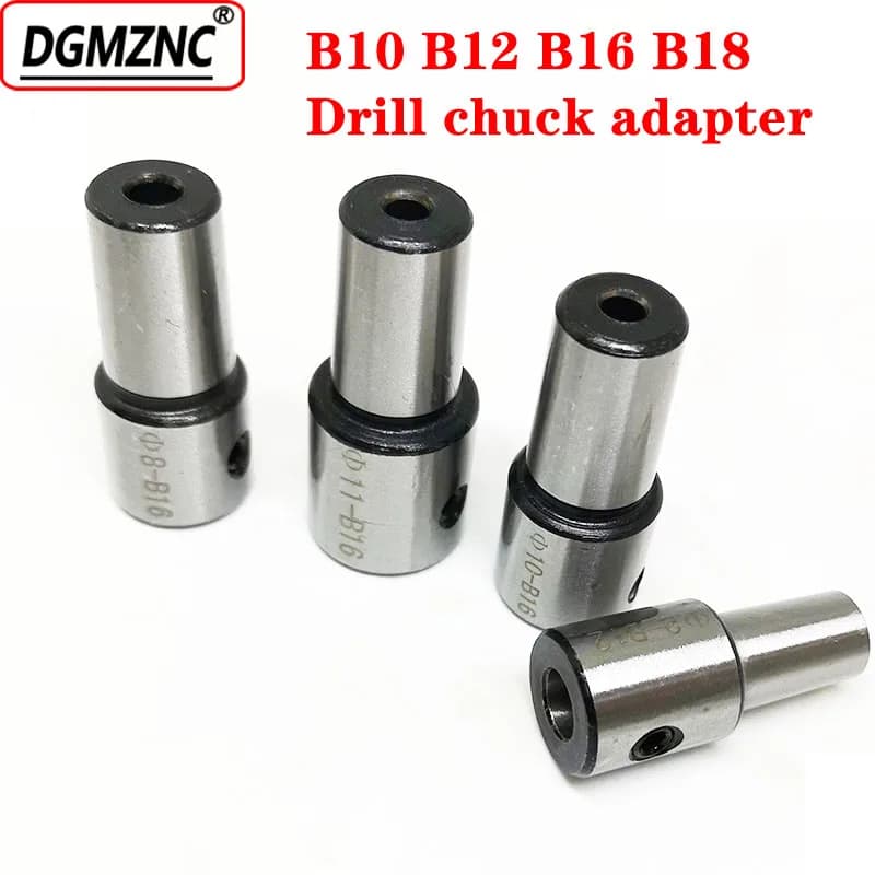 1 pièces 5mm 6 8 10 12 14 15 16mm connecteur de mandrin de forage B10 B12 B16 B18 adaptateur de mandrin de taraud pour perceuse