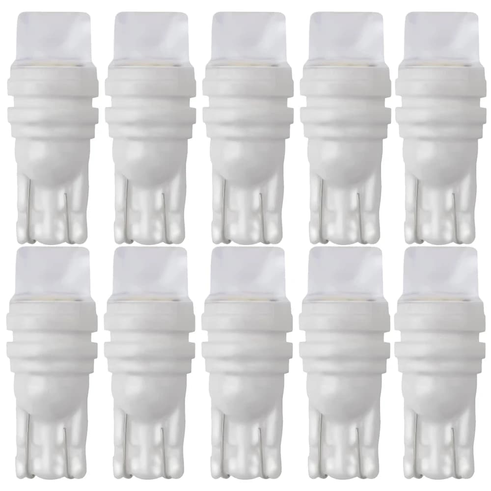 10X T10 W5W céramique 3D LED étanche cale plaque d'immatriculation lumières WY5W tourner côté lampe voiture lecture dôme lumière Auto ampoule de stationnement