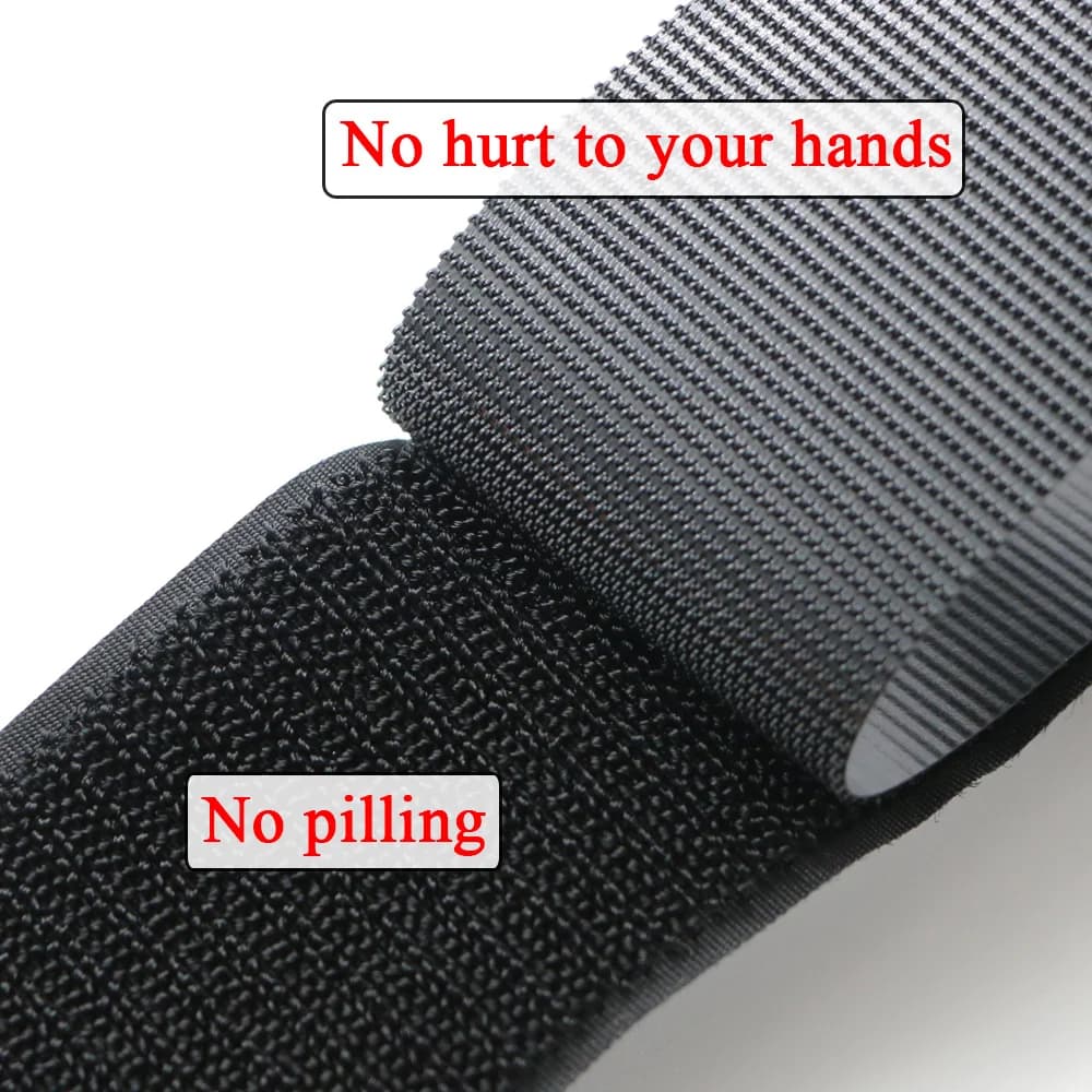 Bande adhésive forte Non adhésive de haute qualité, 5 mètres, 20-100mm, bande de fixation à boucle à crochet, autocollant en Nylon pour la couture, bricolage, sans colle
