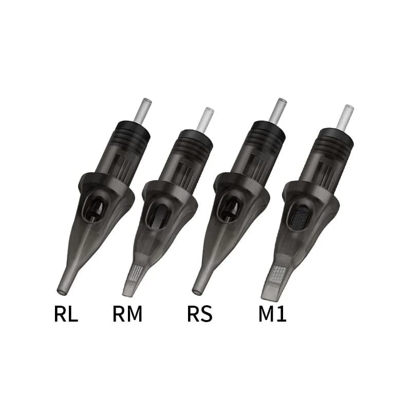 DM 10 Aiguilles de Tatouage à Cartouche RL RS RM M1 Professionnelles, Jetables, Stérilisées et Sûres pour Machine à Cartouche et Grip