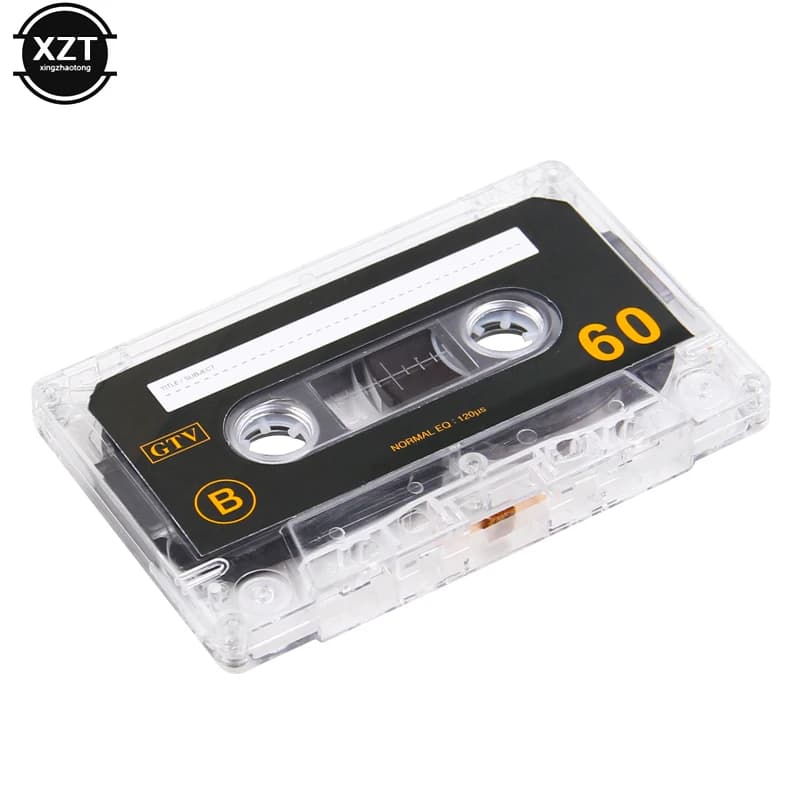 Lecteur de Cassette vierge Standard, ruban vide avec enregistrement de bande Audio magnétique de 60 Minutes pour l'enregistrement de musique vocale