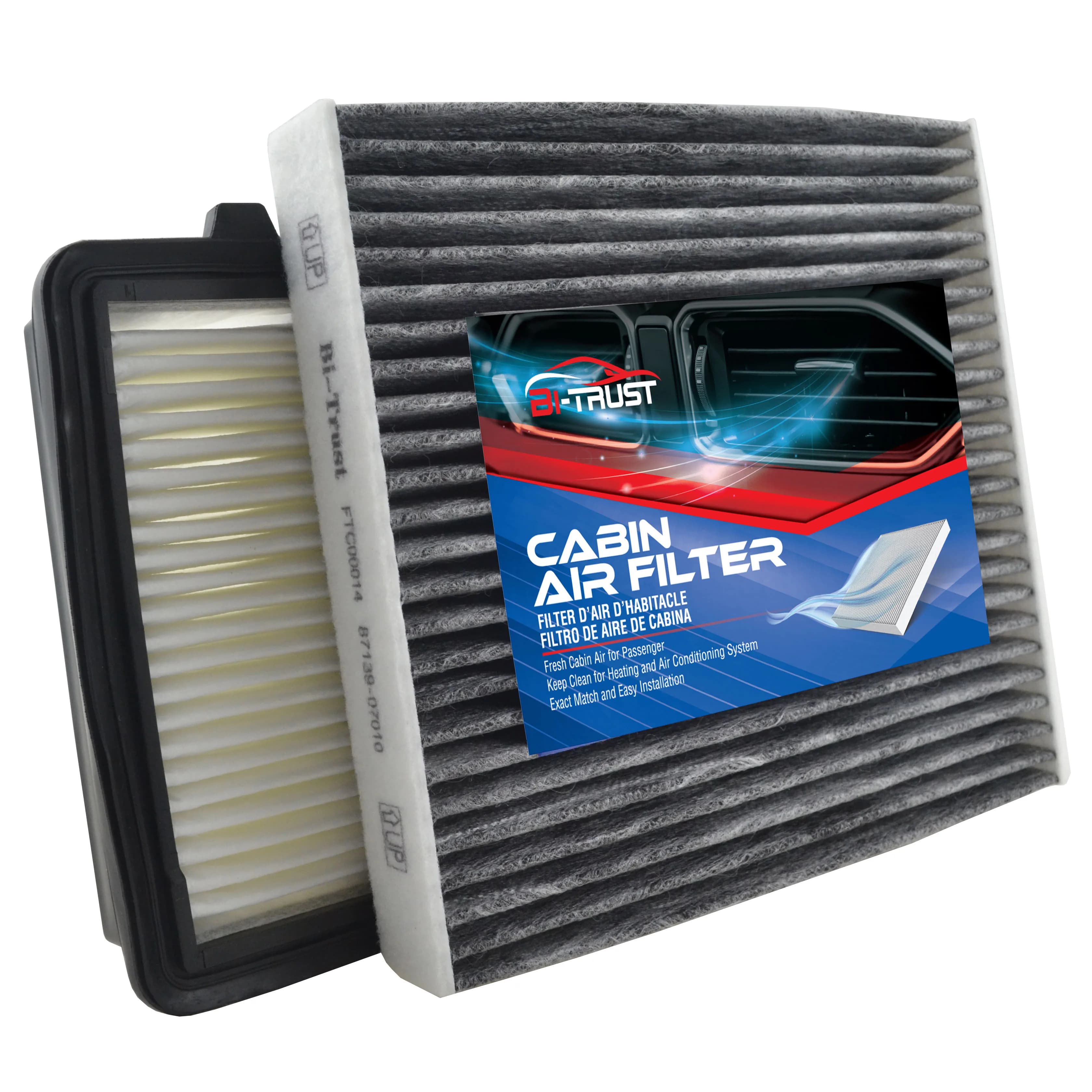 Ensemble combiné moteur et filtre à air d'habitacle en carbone pour Honda Insight 2010-2014 80292-TBA-A11 CA1072