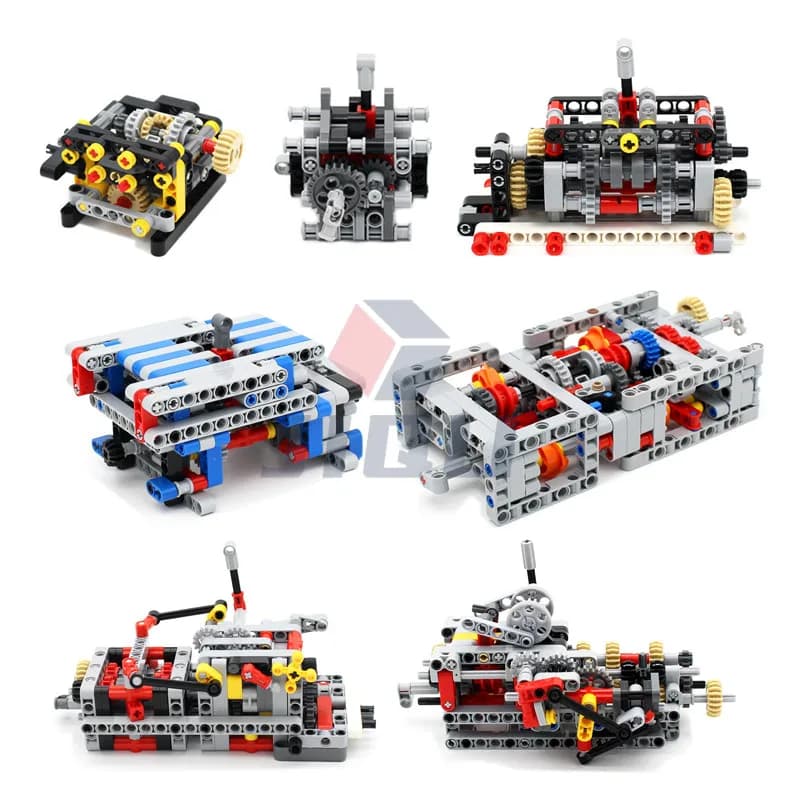 Pièces de haute technologie MOC, toutes sortes de boîtiers de vitesses multi-vitesses pour moteurs, blocs de construction compatibles avec le kit de moteurs PF, jouet DIY.