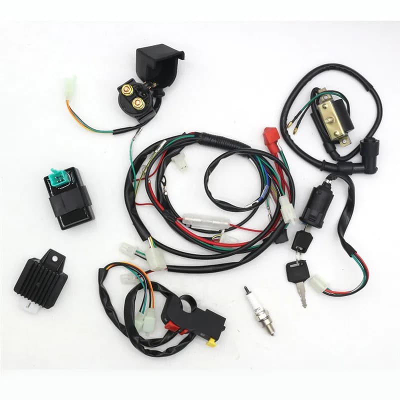Analyste de bobine de bougie d'allumage CDI VILLE, câblage électrique, SFP, convient pour vélo chinois D343, 50cc, 110cc, 120cc, Zongshen Loncin, InPorter