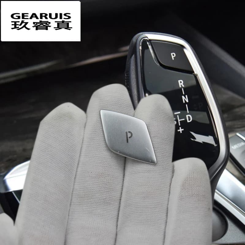 Autocollant intérieur de voiture pour BMW G01 G02 G30 G32, poignée de changement de vitesse, bouton P, couvercle décoratif X3 X4 série 5 6gt