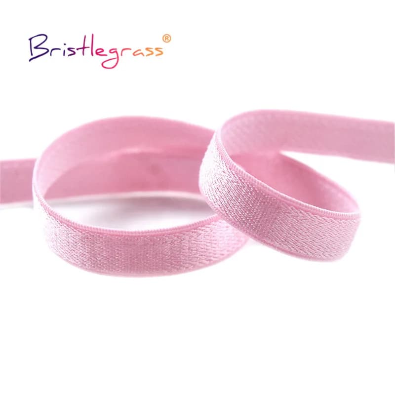 Bretelle de soutien-gorge brillant en Nylon et Spandex, bande élastique, bande d'épaule, sous-vêtements, robe de Lingerie, garniture de couture, 2, 5, 10 yards, 3/8 pouces, 10mm