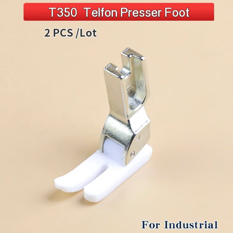 Pied Standard T350 (24983T) avec fond en plastique, pour Machine à coudre industrielle à point noué à aiguille unique, accessoires, 2 pièces
