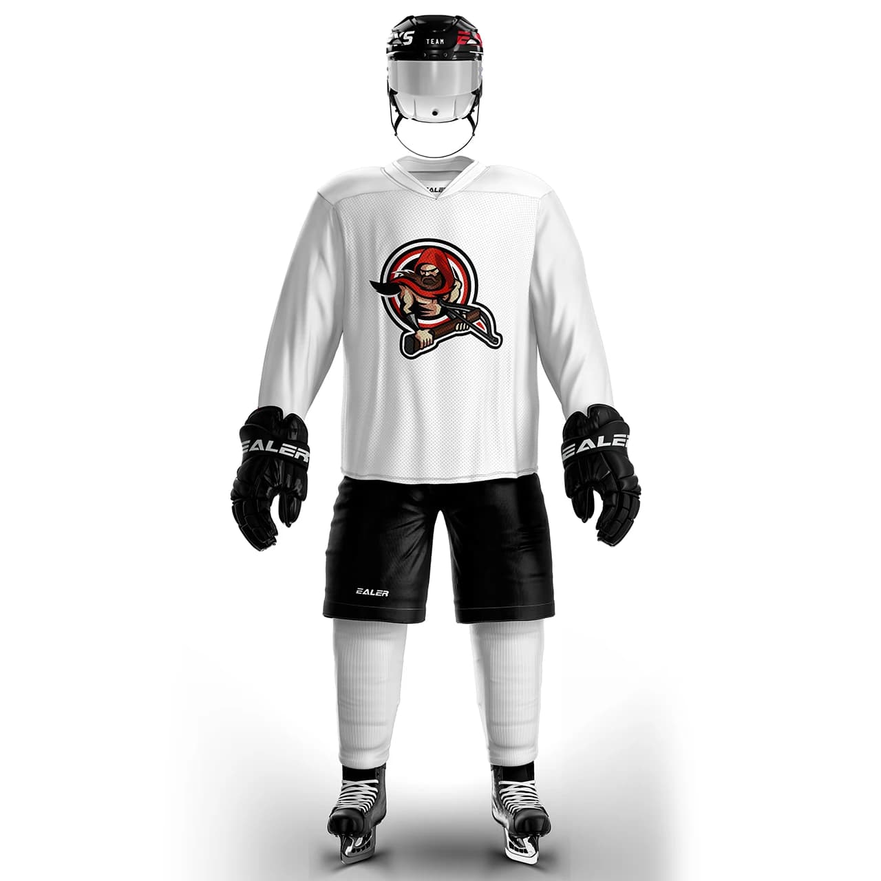 Maillot d'entraînement de hockey sur glace personnalisé et chemise de rue, léger et fin, respirant, blanc, grande taille, haute qualité, série H80, toutes tailles