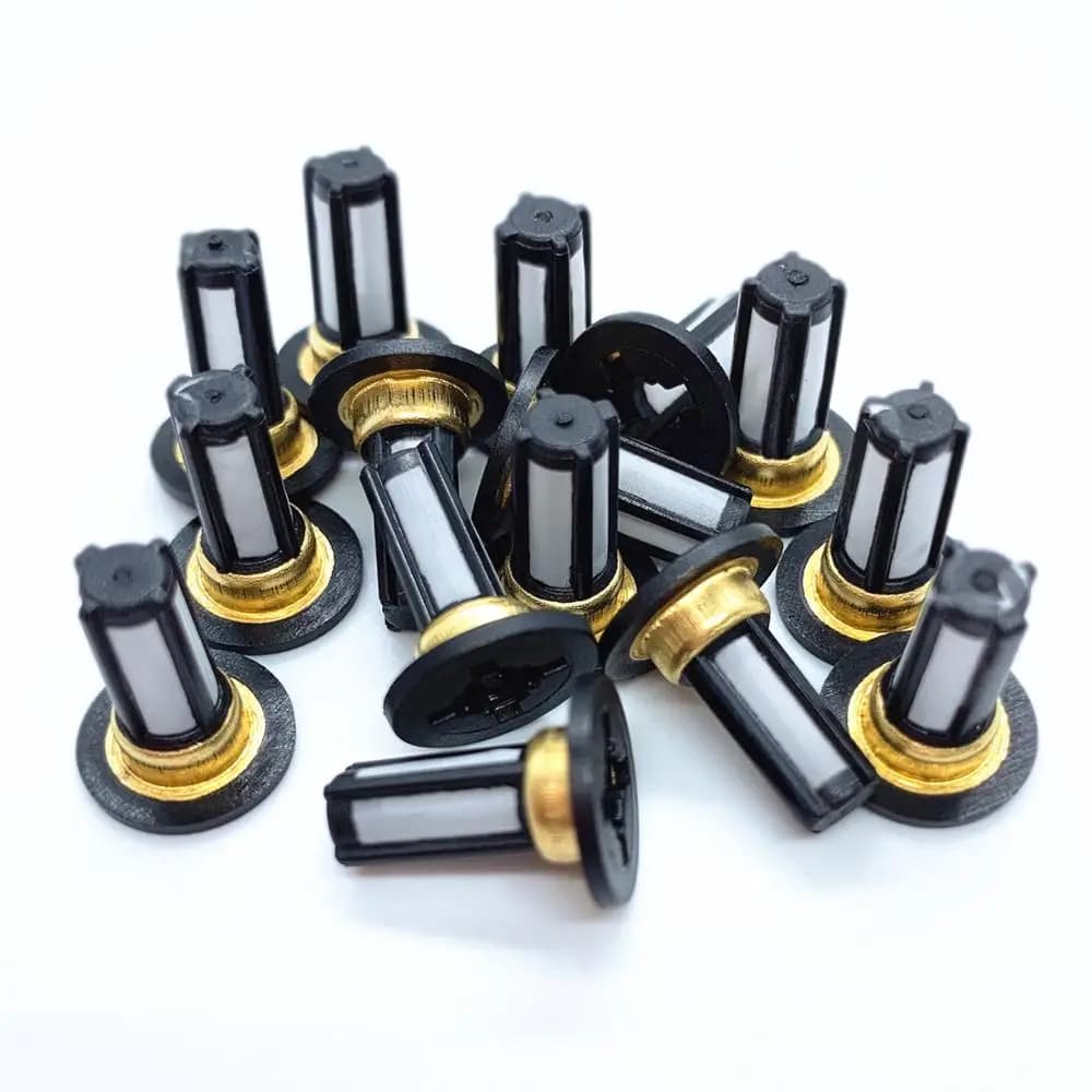 Filtres d'injecteur de carburant, 100 pièces, maille en Nylon utilisée pour le système de carburant de voitures Honda (13x10.5x3.6mm,AY-F106A), livraison gratuite