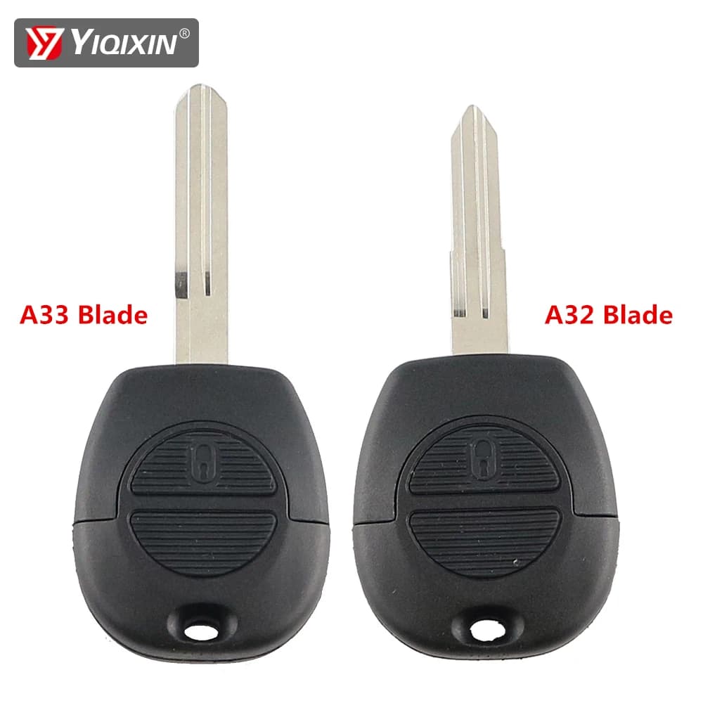 YIQIXIN – coque de clé télécommande à 2 boutons, lame A32/A33, pour Nissan Almera Maxima Micra Primera Serena Terrano Navara x-trail