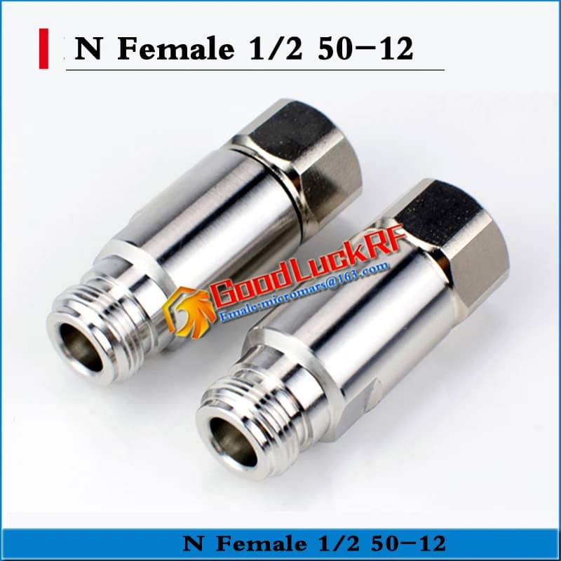 Pince à souder femelle L16 N de haute qualité pour câble ondulé 1/2 "LMR600 50-12, adaptateur de connecteur RF en laiton Standard Andrew