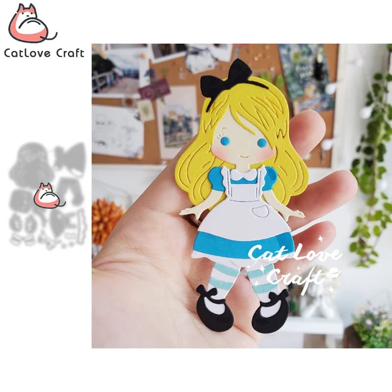 Catlove personnages de conte de fées matrices de découpe en métal Scrapbooking pochoir découpes fabrication de cartes bricolage artisanat gaufrage nouvelles matrices pour 2021